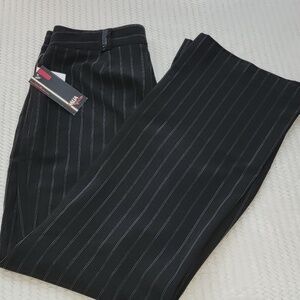 Dalia Collection Brand New Black White Striped  Pants